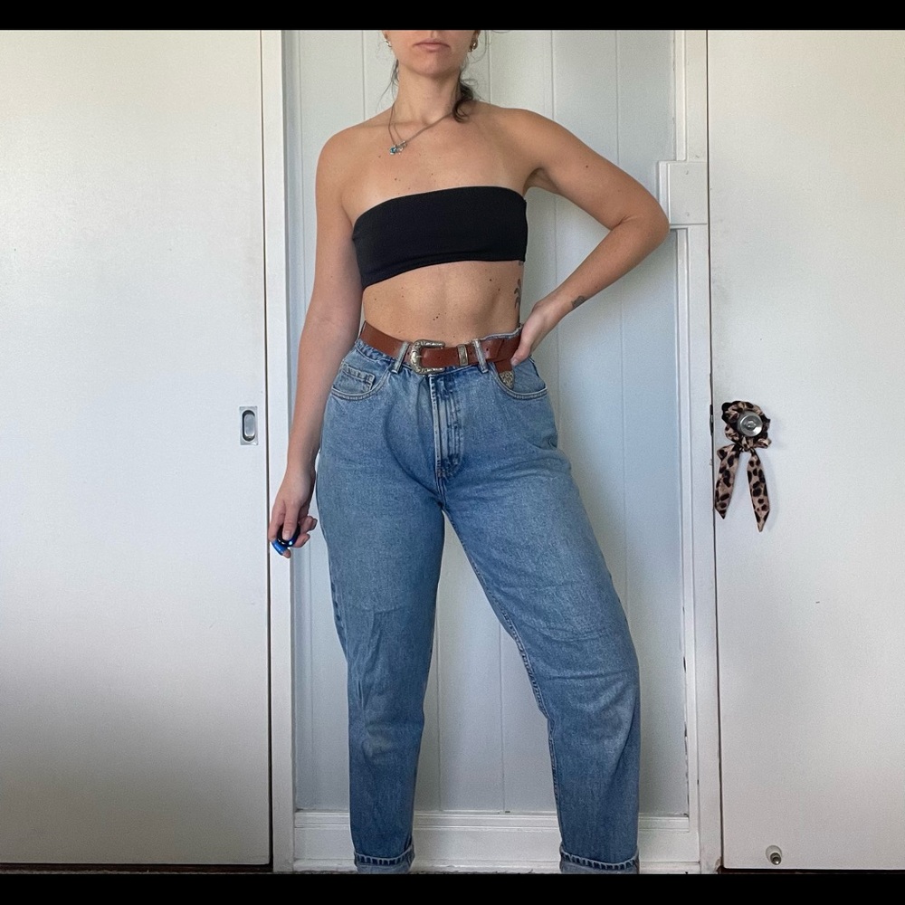 High waisted mom jeans
